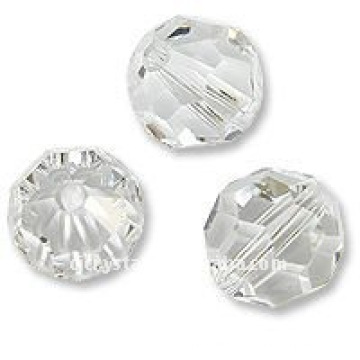 Perles en cristal rond facettées de 6 mm, perles en cristal en vrac